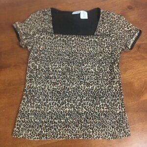 Ladies Leopard Print Blouse